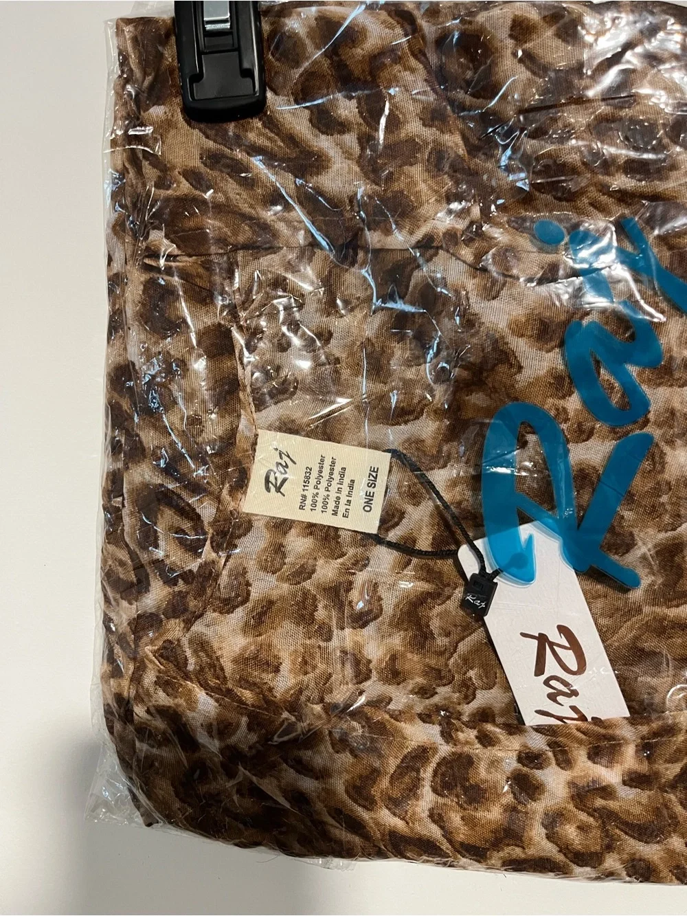 Raj Leopard Print Swim Coverup Kimono - Brown